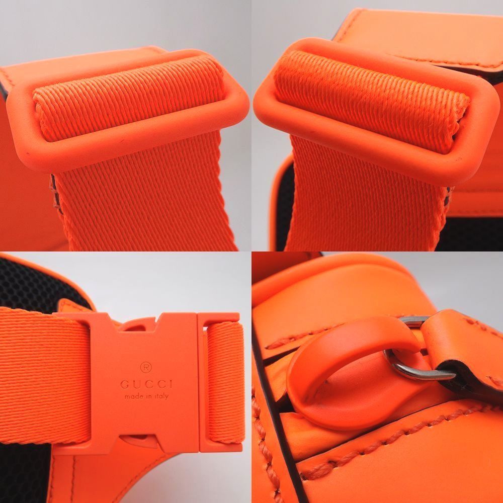 GUCCI Orange Leather Fanny Pack - Picture 6 of 10